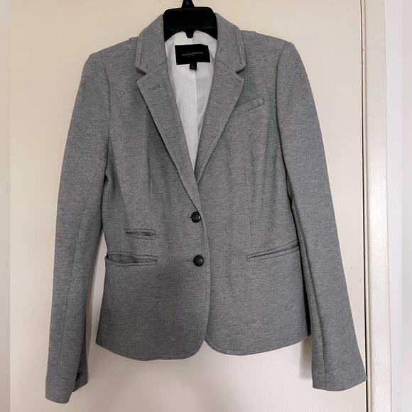 Banana Republic Gray Blazer Professional Suit Jacket - Picture 1 of 7